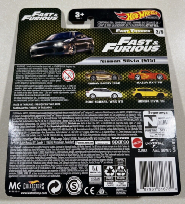 2020 Hot Wheels Premium Fast & Furious-Fast Tuners 2/5 NISSAN