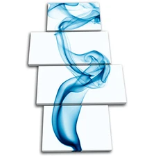 Cool Smoke Design Abstract MULTI CANVAS WALL ART Picture Print VA