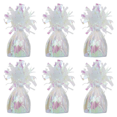 Iridescent Foil Balloon Weights - Pack of 6 - Picture 1 of 1