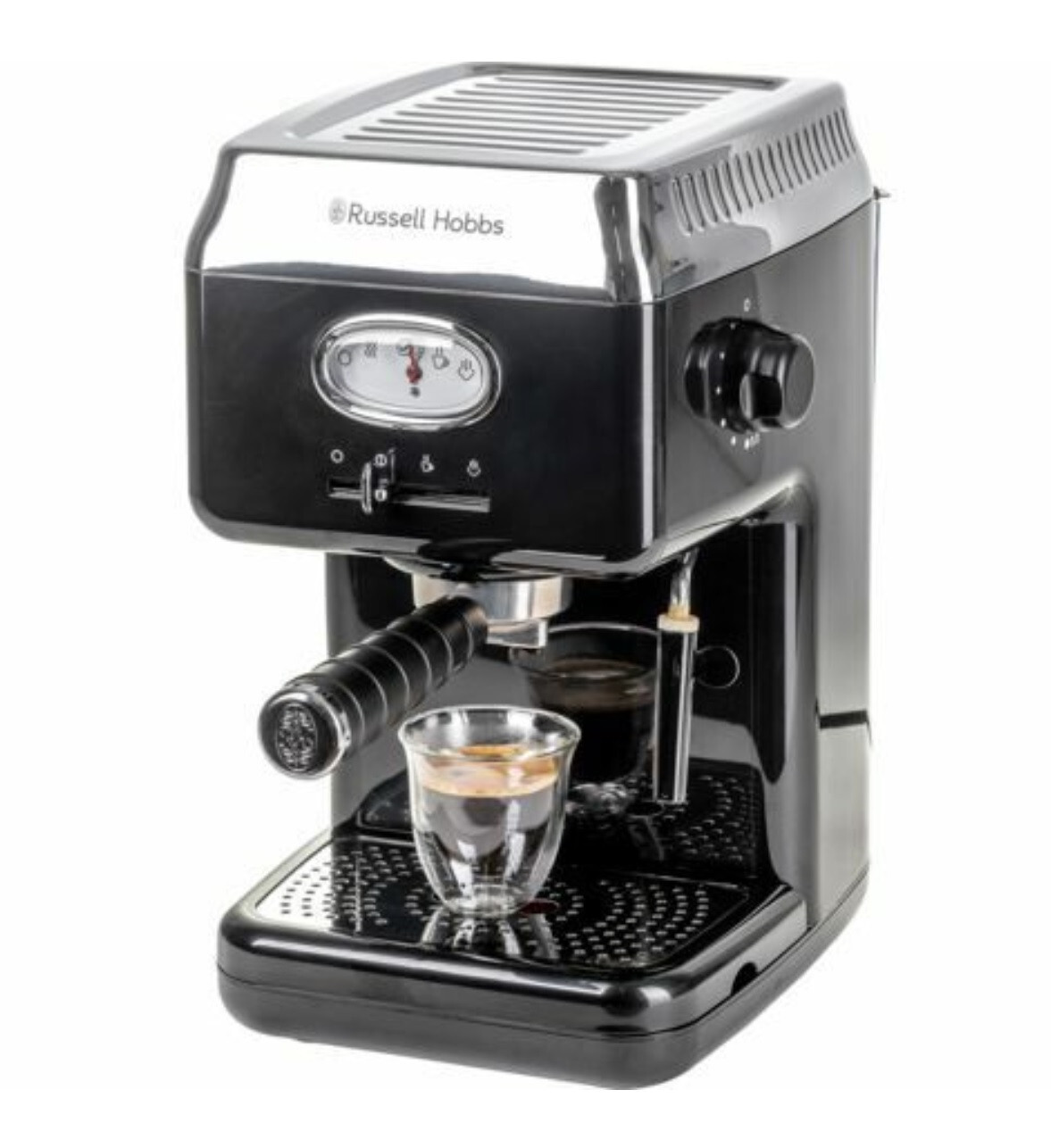 Russell Hobbs Retro Expresso Coffee Machine 15 Bar Barista PumpFrother