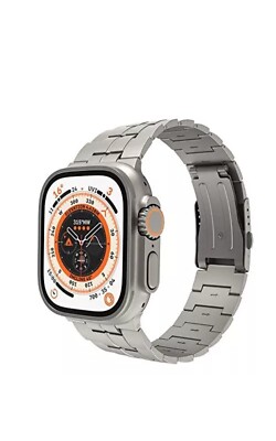 LULULOOK Compatible with Apple Watch Ultra 2/Ultra Strap 49mm, Premium Titanium 