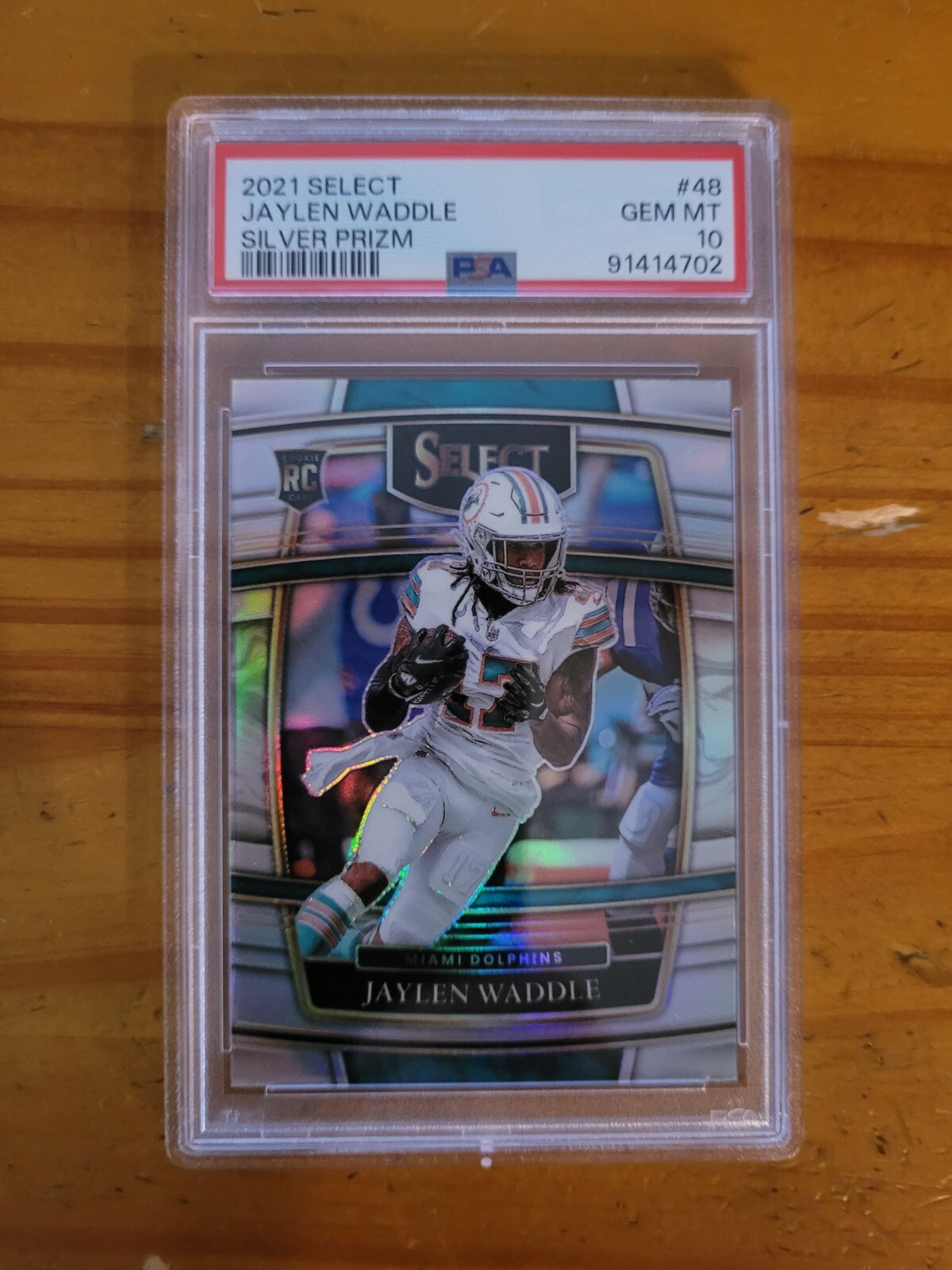 2021 Select Silver Prizm #48 Jaylen Waddle Rookie Card PSA 10 Gem Mint RC
