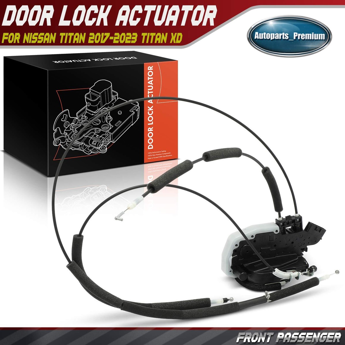 Front Passenger Door Lock Actuator for Nissan TITAN 2017-2023