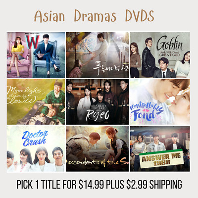 Asian TV Dramas DVDs with English Subs for $14.99 (List 12)
