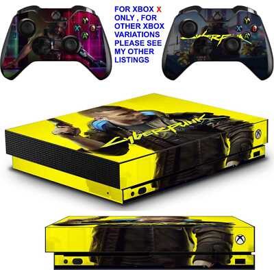 CYBERPUNK 2077 XBOX ONE X PROTECTIVE SKIN DECAL