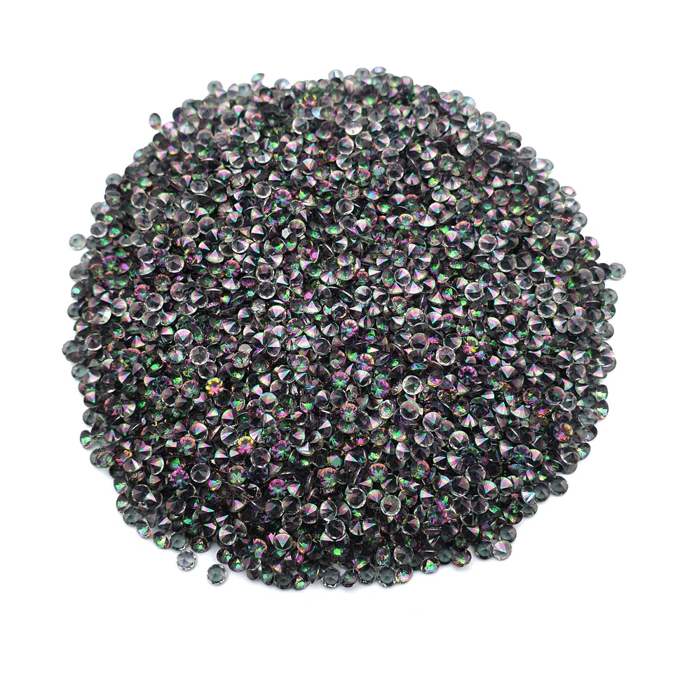 Mystic Quartz Round Cut Loose Multi Color Gemstone Lot 315 Pcs 3 mm 30 Ct - Image 3 of 3