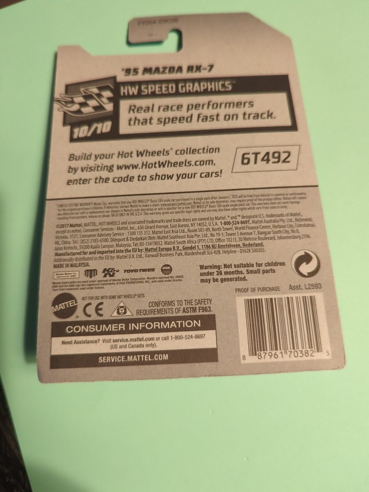 Mad Mike '95 Mazda RX-7 RX7 Hot Wheels | eBay