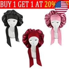 Long Hair Care Women Silk Satin Bonnet Sleep Hat Cap Night Caps Head Wrap Turban