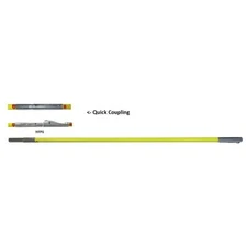 Max-Life MFP-12ST Steel Yellow Reinforced Fiberglass Pole Quick Coupling - 12...