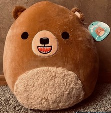 BNWT Soft Toy Bear Squishmallow Bear Plush 16”|40cm Grizzly Bear Soft Toy Large