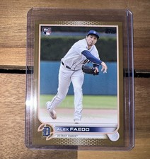 2022 Topps Update Alex Faedo Gold Rookie Card US64 Detroit Tigers 1656/2022. rookie card picture