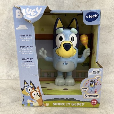 VTech Bluey Shake It Bluey Light Up Belly Childrens Speaking Bluey Toy
