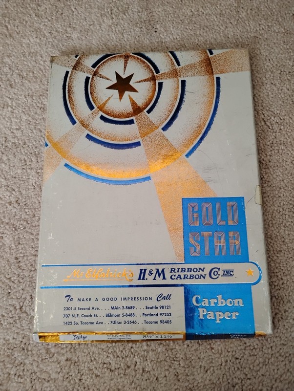 Typewriter Carbon Paper NOS H&M Vintage 