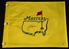 JACK NICKLAUS PSA/DNA COA SIGNED AUTOGRAPH UNDATED AUGUSTA MASTERS FLAG