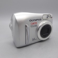 Olympus Digital Camera Camedia C-370 Zoom 3.2MP Silver Tested