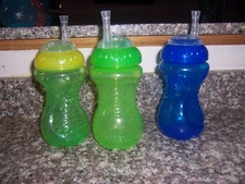 Nuby cups straw   Cup lot  Sippy cup  Bag H
