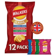 Walkers Classic Variety Multipack Crisps 12x25g