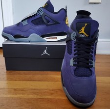 Nike Air Jordan 4 Retro 'Lakers' Imperial Purple FV5029-500 Men  s Size 12.5