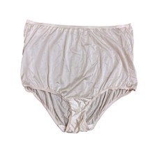 VTG SZ 9/48 VANITY FAIR Ivory FULL CUT Sheer Satin NYLON PANTIES 15812 Adornos