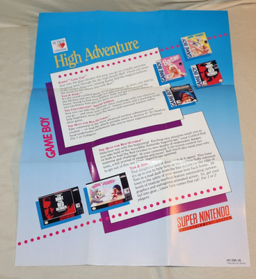 Vintage Super Nintendo NES SNES Game Boy Hi Tech Poster HIT-SNS-US