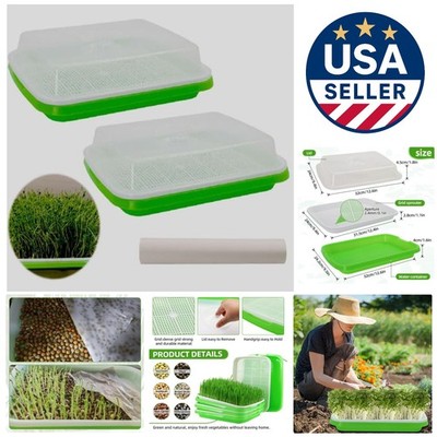 Durable 2-Tier Seed Sprouting Container with Germination Papers Included