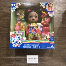 Hasbro BABY ALIVE Once Upon a BABY Forest Tales Forest Mia Black Hair Rare NEW