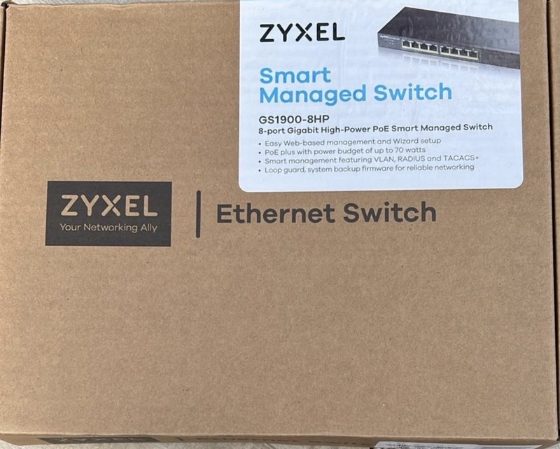 Zyxel GS1900-8HP Smart Managed Switch 8 Port Poe