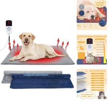 Dog Heating Pad Outdoor, Heated Dog Bed Indoor for Cats, Warming Electric Pet...