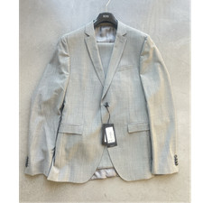 HUGO BOSS Herren Anzug 2-teilig Grau Extra-Sl...