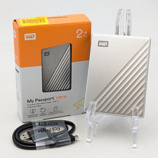 WD My Passport Ultra 2TB External HDD for Windows (WDBC3C0020BSL-WESN) Silver