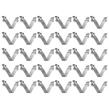 30pcs 9x10x60mm Double Button V-Shaped Paddle Snap Spring Clips Hollow Head