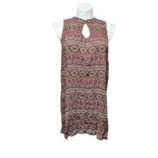American Eagle Women’s Large Knee Dress Burgundy Sleeveless Casual Comfort