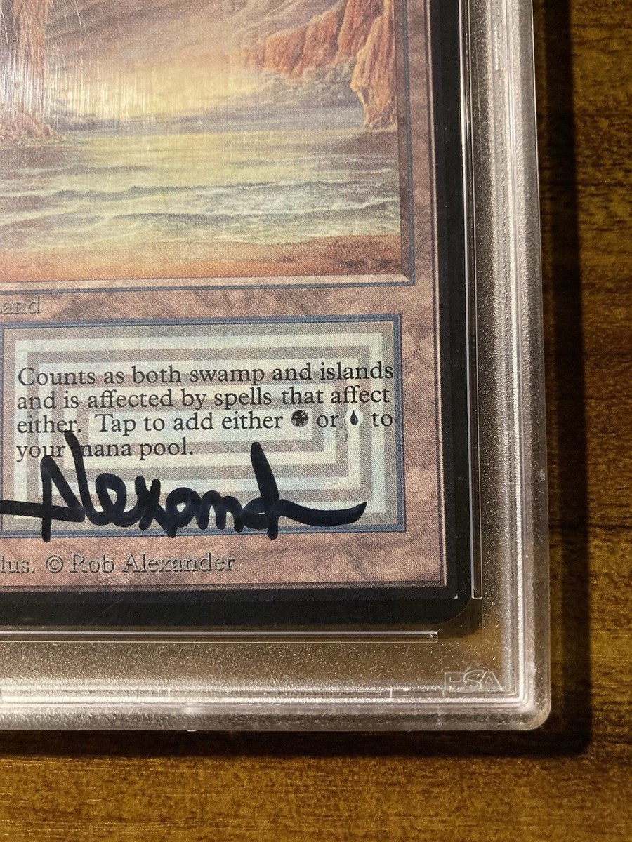 MTG✨Artist Signed UNDERGROUND SEA✨Alpha NM/M PSA Certified 1993