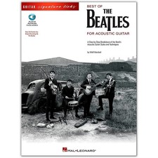 Hal Leonard Best of The Beatles for Acoustic Guitar Signature Licks Book with CD