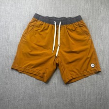 Vuori Kore Shorts Mens Orange Compression Lined Performance Outdoor Hiking Trail