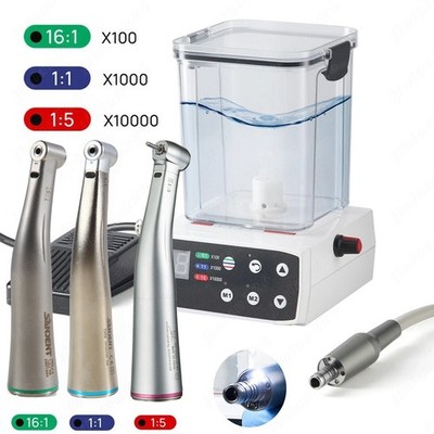 US Dental Brushless LED Electric Micro Motor &Tank /1:5/1:1 Increasing Handpiece