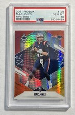 2021 PANINI PHOENIX MAC JONES FIRE BURST ROOKIE PSA 10 49ERS