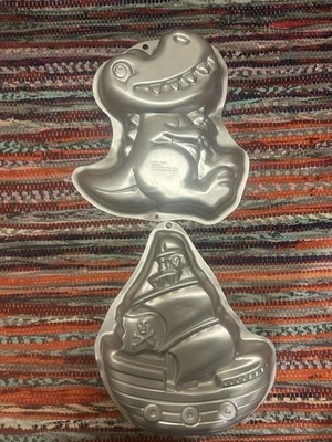 Wilton Dinosaurier & Piratenschiff Kuchenformen Aluminium Neuheit Geburtstag Kuchenformen