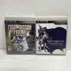 Front Mission Evolved White Knight Chronicles PS3 Game Lot CIB