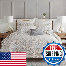 Levtex Home - Becker Taupe Quilt Set - Full/Queen Quilt And Two Standard Shams