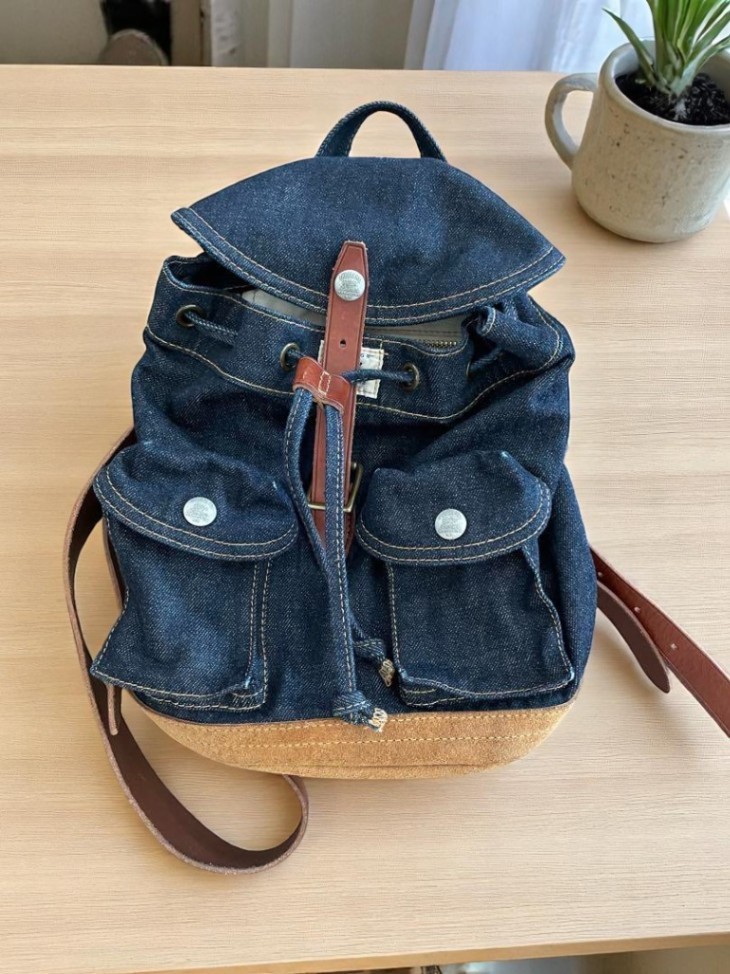 RRL Ralph Lauren Denim Backpack #EE ADA | eBay
