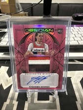 2025 Obsidian Basketball Kyshawn George Eclipse Electric Etch Pink RPA Flood /49