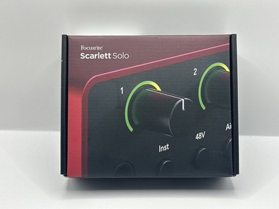 Focusrite Scarlett Solo 4th Gen USB Audio Interface