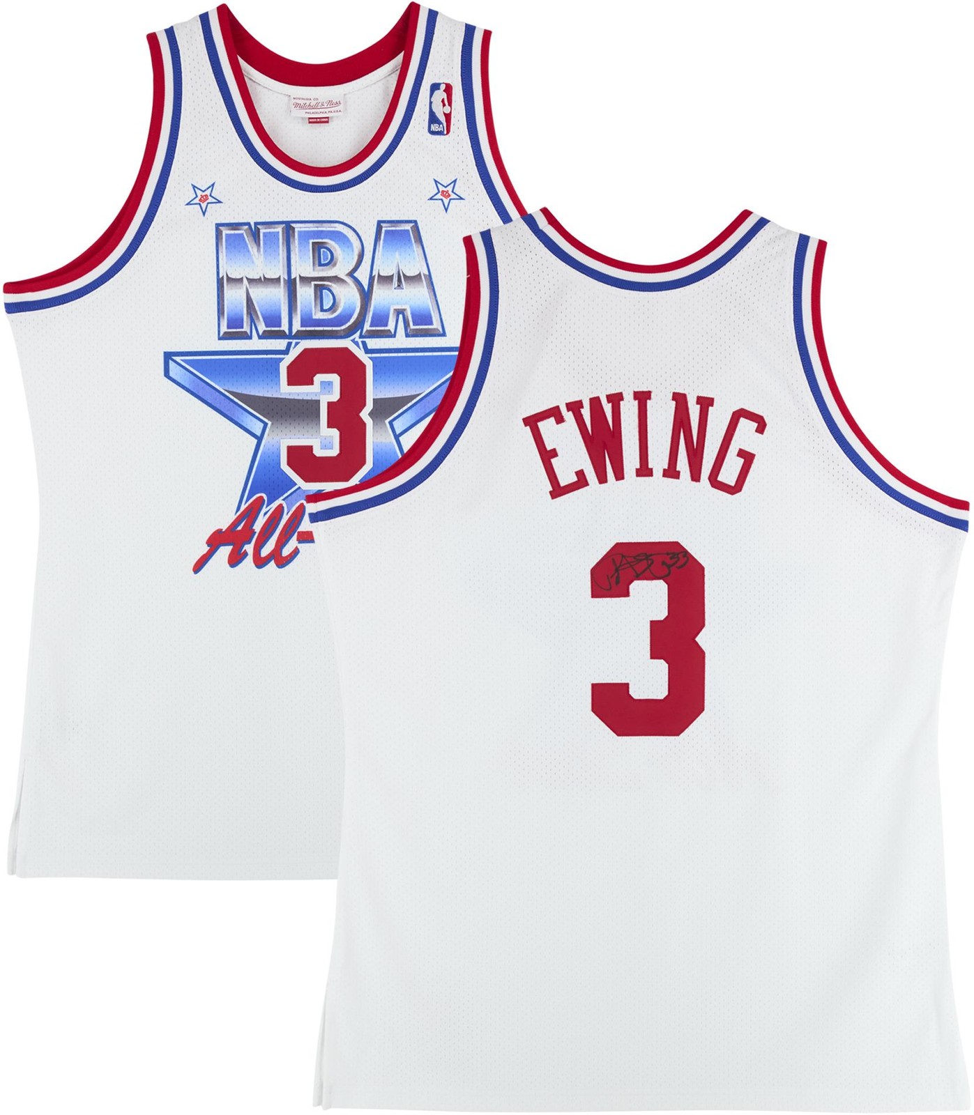 Patrick Ewing Autographed Signed New York Knicks Knicks Mitchell & Ness 1991 All-Star Game Authentic Jersey 