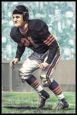 Dan Fortmann 1990 Goal Line Art Hall of Fame #40 Bears