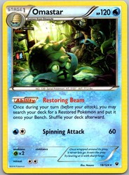 Omastar 18/124 Fates Collide Rare