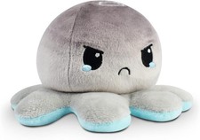 TeeTurtle - The Original Reversible Octopus Plushie - Snowflake  Cloud