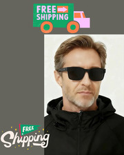 Quality Square Polarized Sunglasses Men Metal Core UV400 Unisex Sun Glasses.....