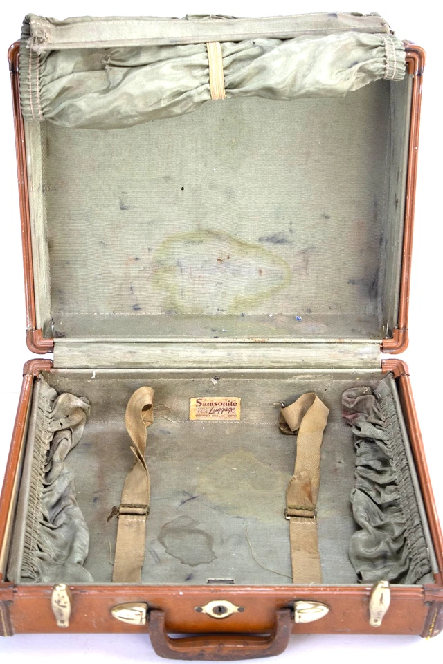 🧳 Vintage 1940s Samsonite Shwayder Bros Suitcase | Style 4616 Hard Shell Luggag - Image 4 of 4