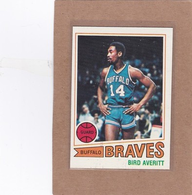 1977-78 TOPPS BASKETBALL WHITE BACK BIRD AVERITT #8 BRAVES EXMT/EXMT+ *A46490